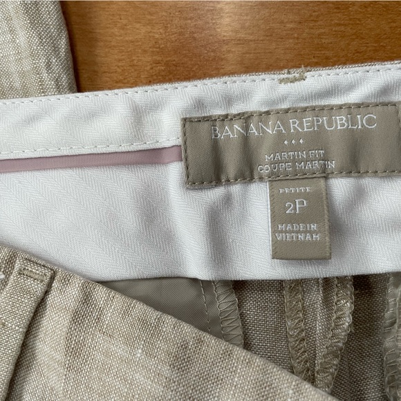 Banana Republic- Linen Pants - Size 2P - Picture 3 of 5